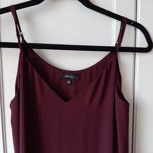 Aritzia Babaton V Neck Slip Midi Dress Adjustable Strap